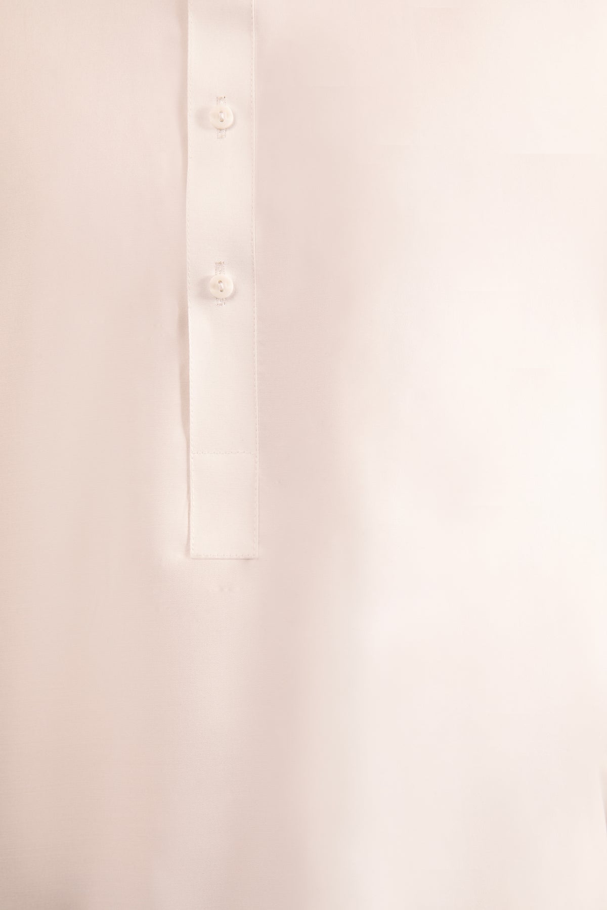 White Blended Shalwar Kameez with Patti Collar