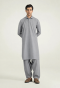 Light Grey Blended Shalwar Kameez